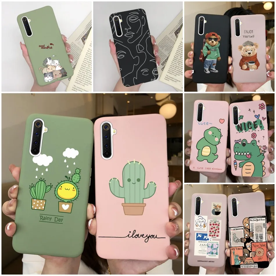 Силиконовая задняя крышка для OPPO Realme 6 6s 6i 6 Pro