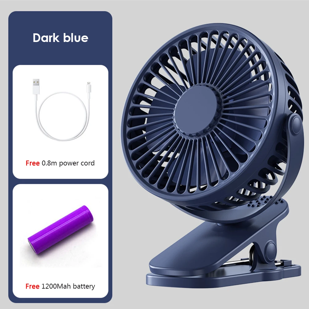 

USB Mini Wind Power Clip-On Fan for Stroller Quiet Summer Cooler Air Conditioner Small Desktop Cooling Ventilador for Office