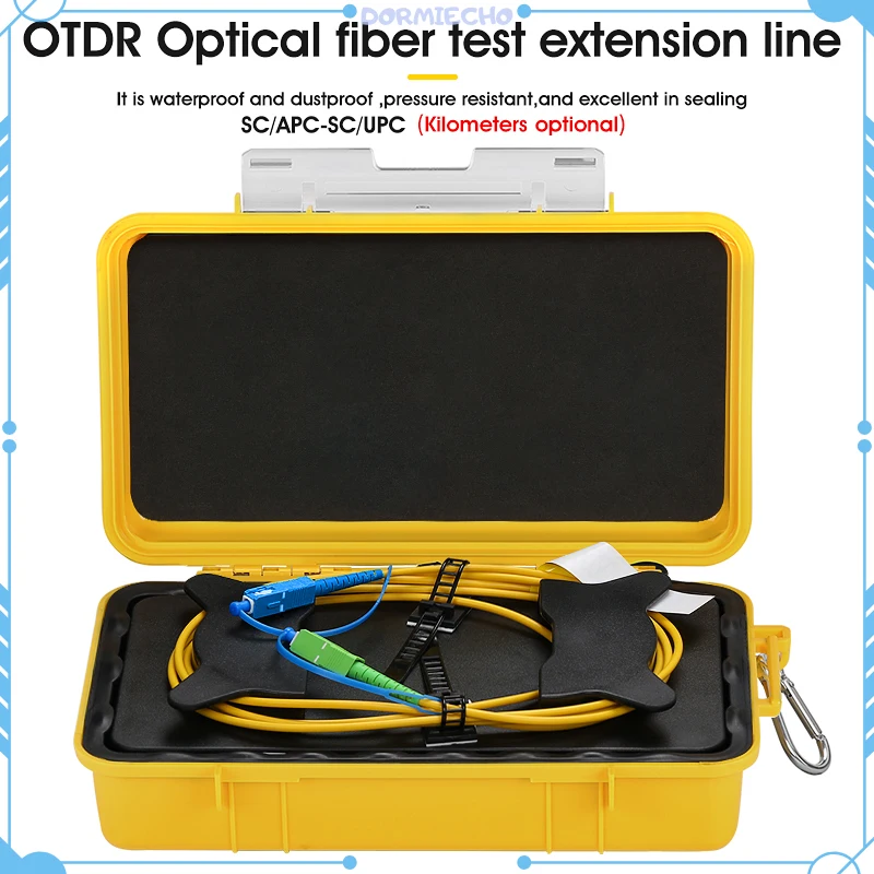 

SC/UPC-SC/APC OTDR Dead Zone Eliminator,Fiber Rings ,Fiber Optic OTDR Launch Cable Box 1km SM 1310/1550nm Free Shipping