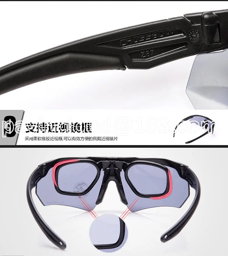 

Crossbow Tactical Glasses Polarized Army Fan Bullet-Proof Special Forces Shooting Myopia Riding Eye Protection Sunglasses
