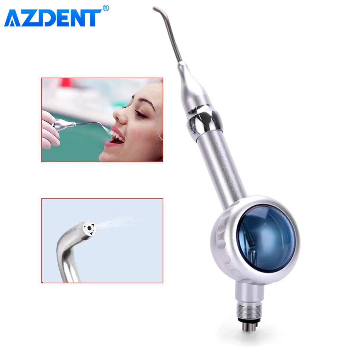 AZDENT Dental Sandblasting Gun Air Powered Tooth Polishing System Anti-Resorption Prophy-Mate Sterilized Dentistry Tools | Красота и