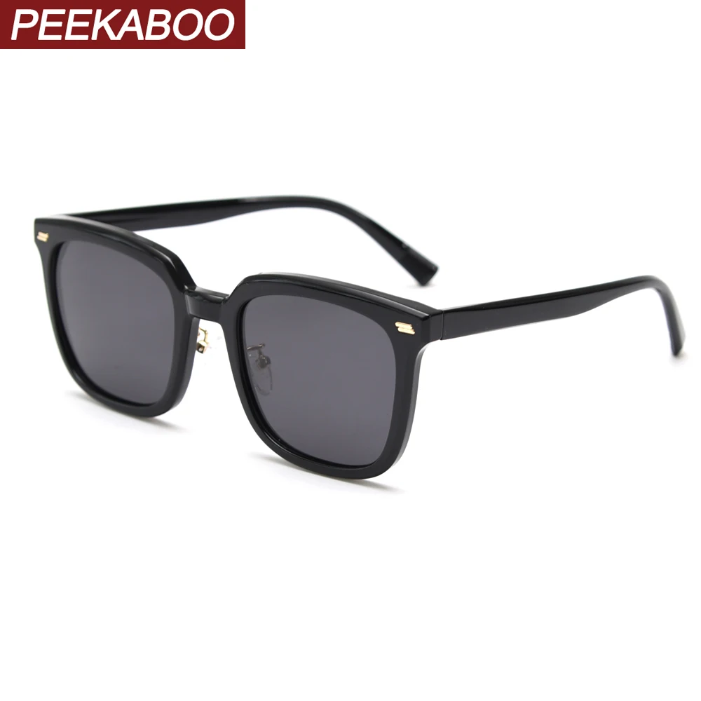 

Мужские и женские Квадратные Солнцезащитные очки Peekaboo TR90, серые, коричневые солнцезащитные очки, uv400, корейская мода, легкие, 2022