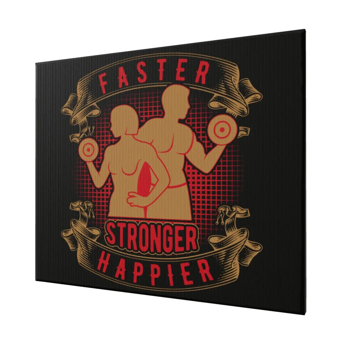 

Faster Stronger Happier Gym Fashion home decoration painting, Hotel, living room, bedroom decorative paintings
