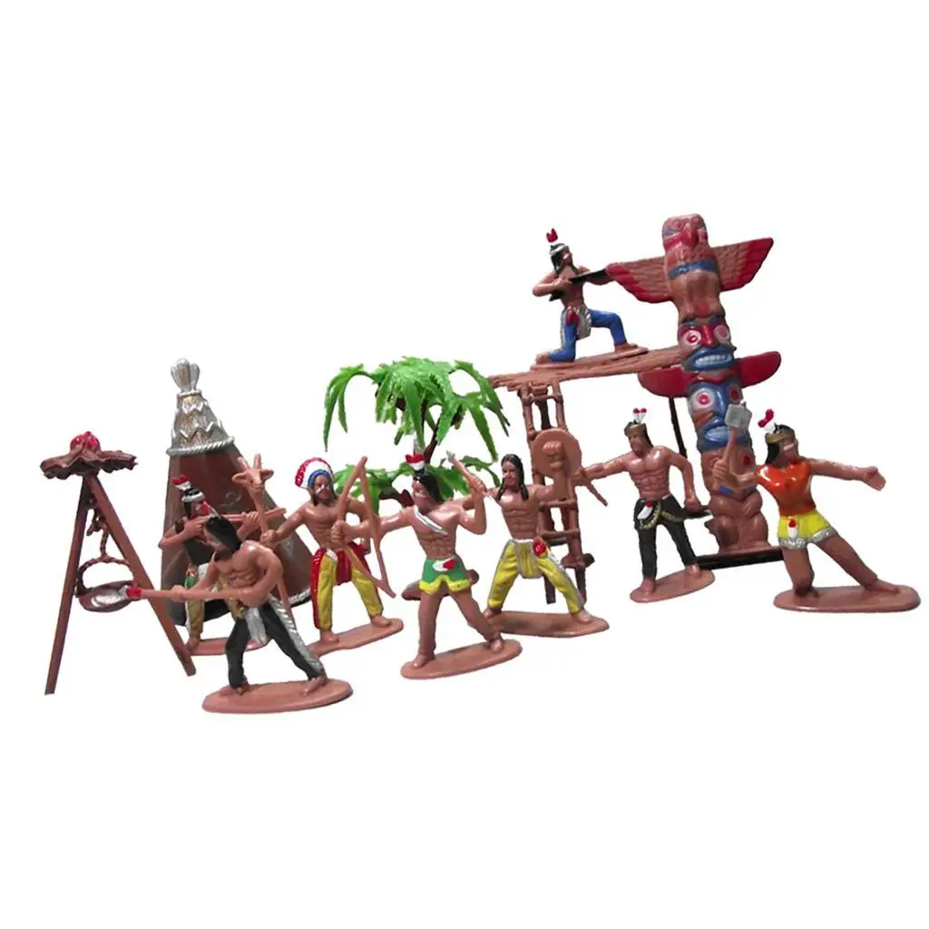 

Plastic 1 Set of US Figures Children Stage Play Accessories