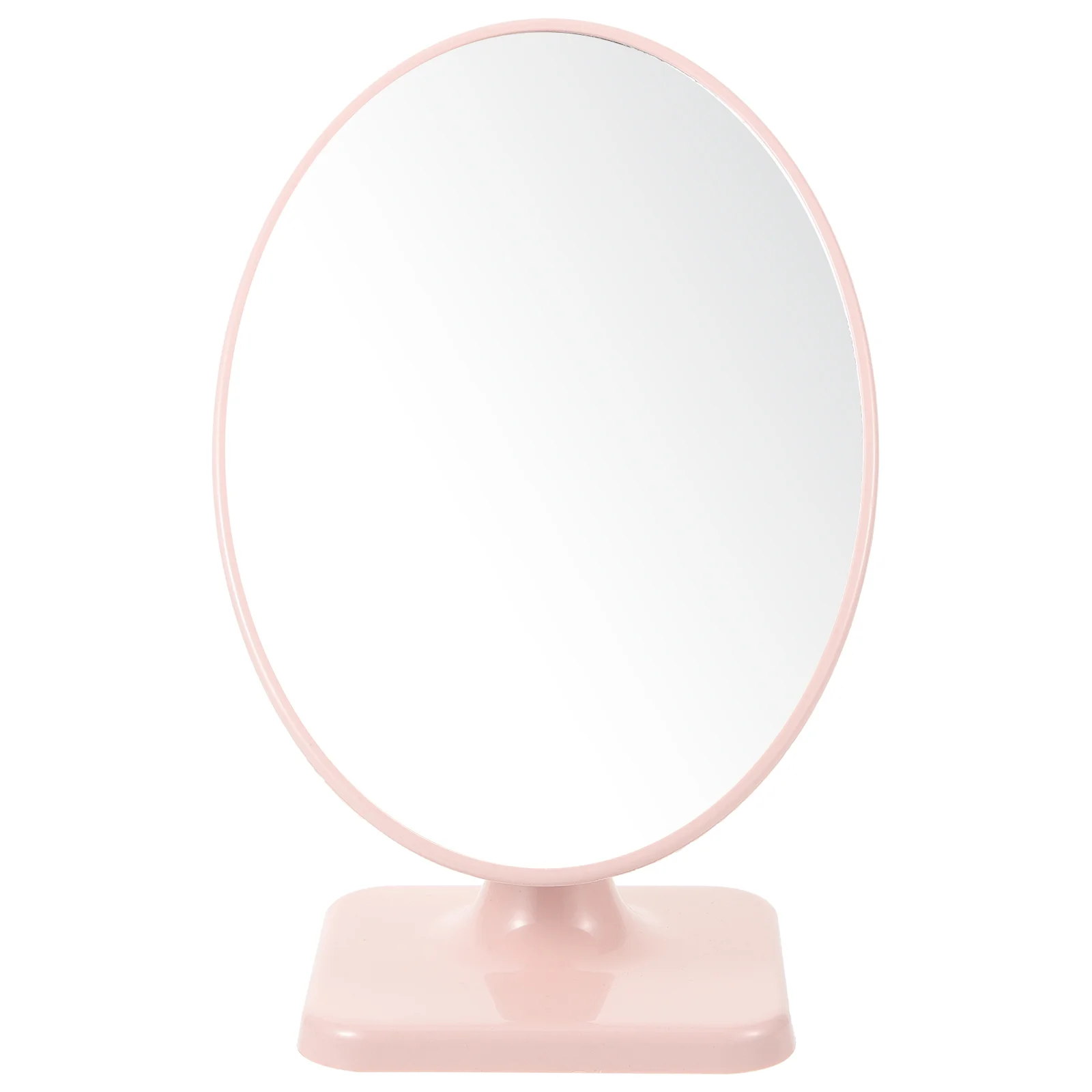 

Makeup Mirror Desk Standing Portable Simple Vanity Hand Plastic Bedroom