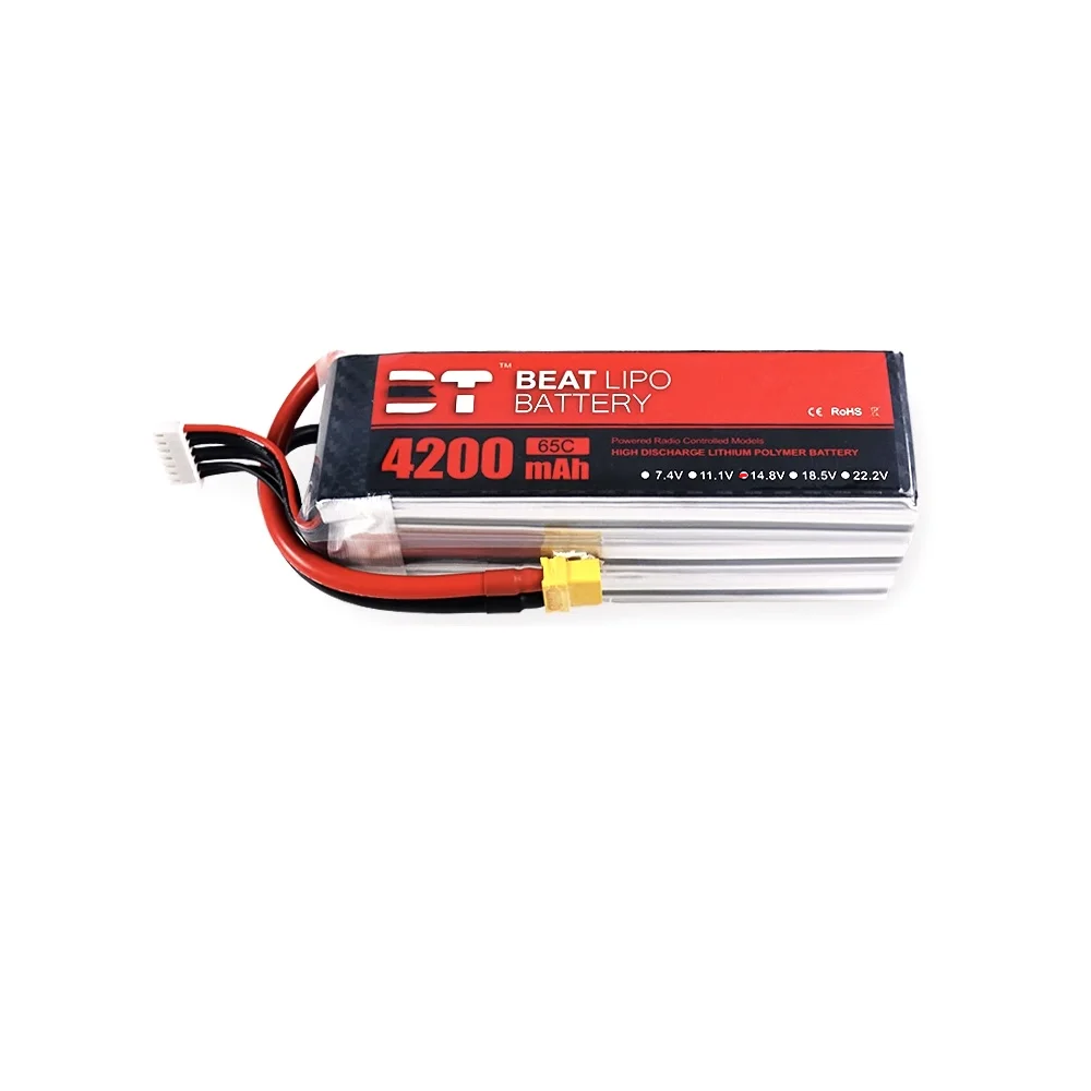 

BT 4200mAh 4S 14,8 V 65C LIPO Beite Аккумулятор для модели самолета