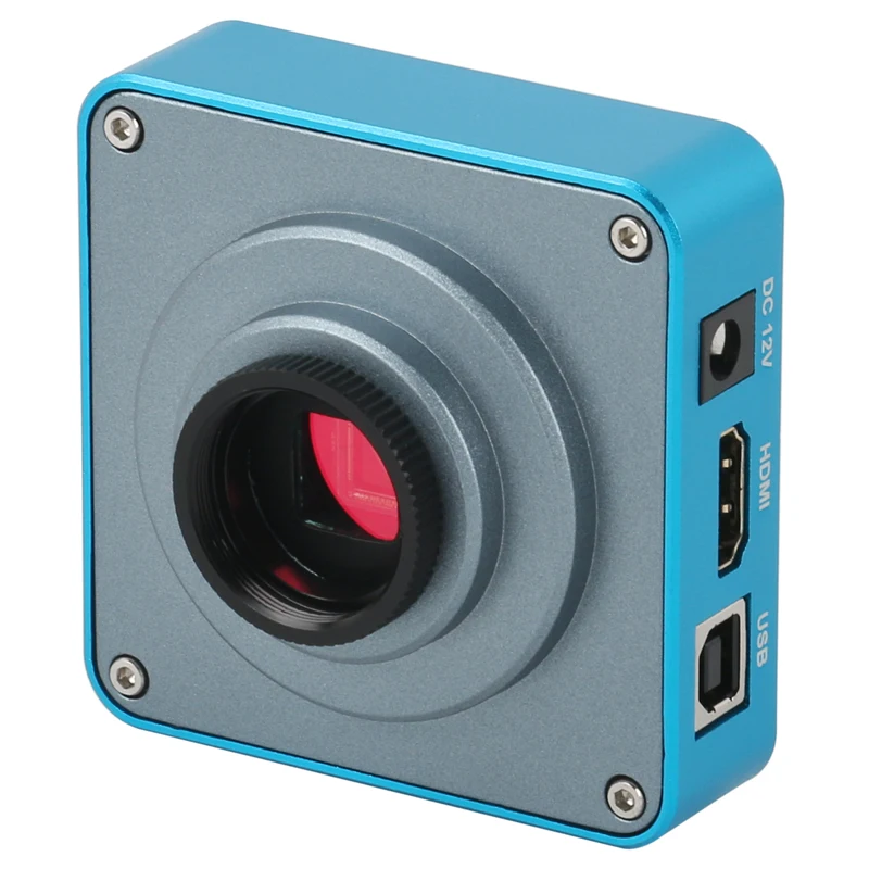 48MP 2K HDMI USB видеомикроскоп камера 100X 130X Zoom C объектив с креплением для обнаружения