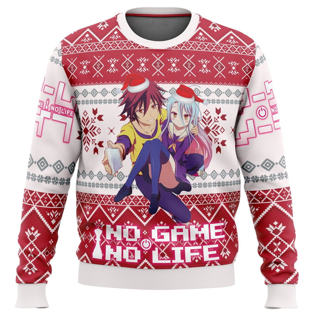 

No Game No Life Alt Ugly Christmas Sweater Christmas Sweater gift Santa Claus pullover men 3D Sweatshirt and top autumn and wint