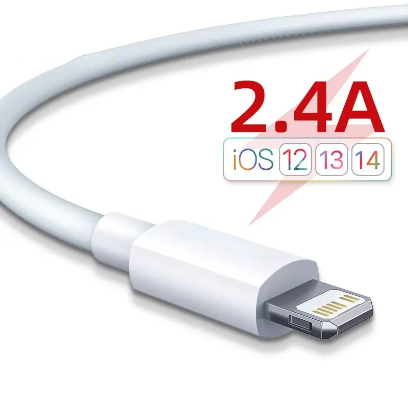 

2.4A USB 11 11 Pro 8 X Xr 2pcs Fast Charging USB Data Sync Charger Wire Cord