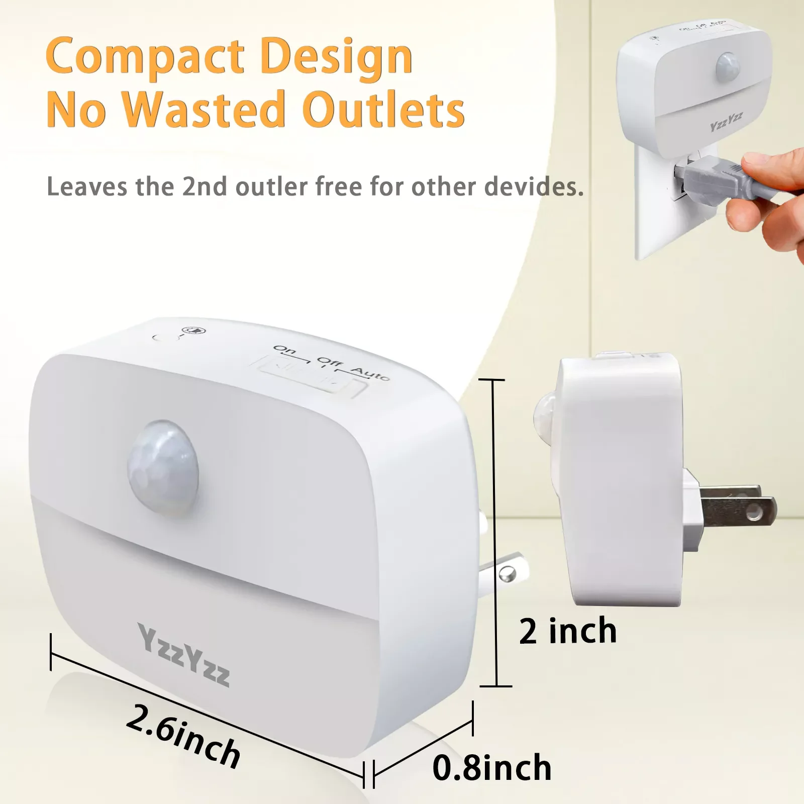 Светодиодный ночник с американской и европейской вилкой светильник пассивным ИК