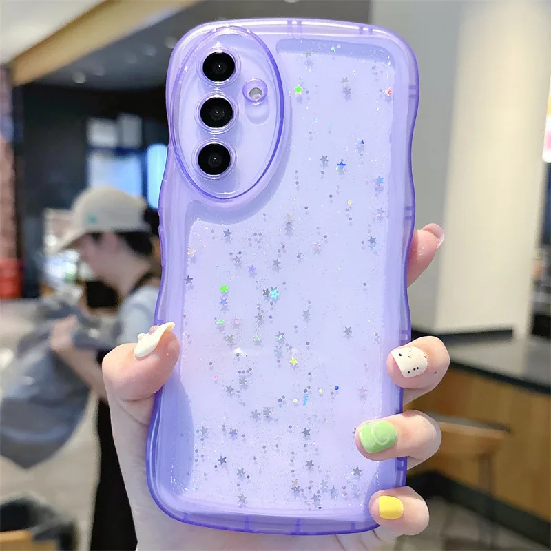 Роскошный блестящий прозрачный чехол для телефона Samsung Galaxy S25 S24 S24Plus S24Ultra S23