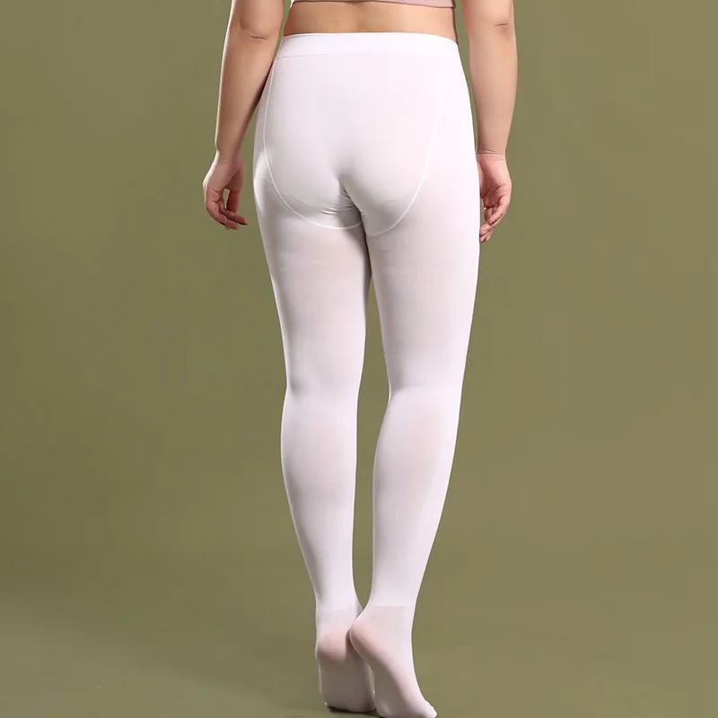 40-100 кг белые танцевальные узкие штаны спортивные колготки для йоги и  танцев большие размеры бархатные летние женские колготки | AliExpress