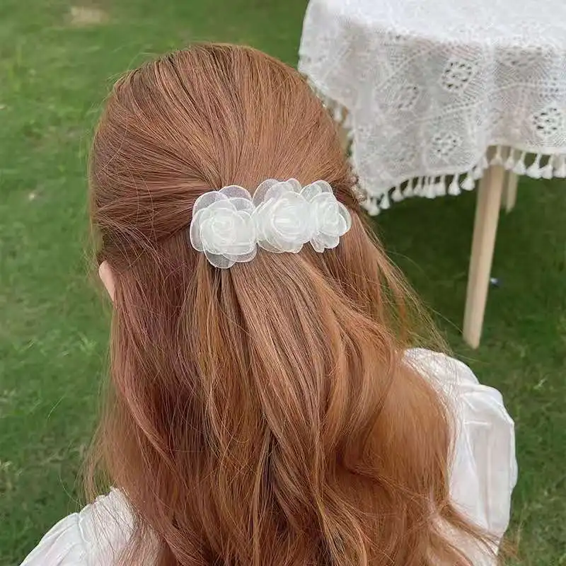 

Girls hair accessories camellia spring new cute and fresh spinki fo wlosow