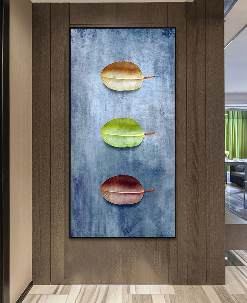 

Abatract Leaf Canvas Painting Modern Plant Pictures For Home Decor Posters And Prints Wall Art For Living Room Decoration