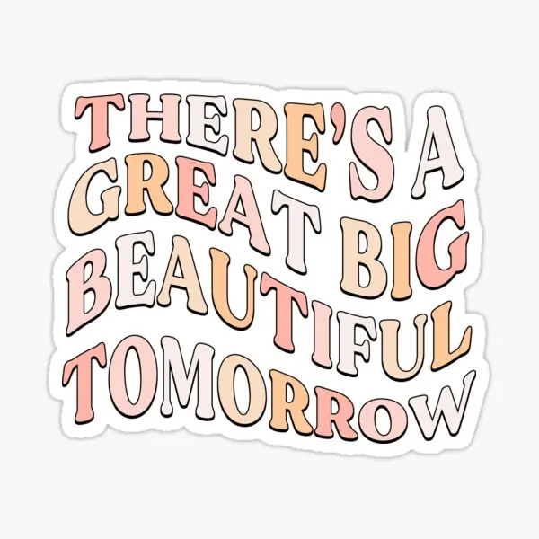 

5 шт., наклейки на стену «завтра»