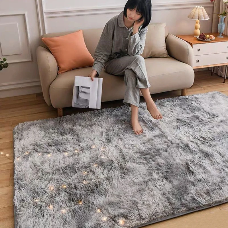 

Fluffy Soft Green Living Room Room Carpet Large Furry Area Rugs Kids Mat Children Shaggy Bedroom Rug for Nursery Carpet