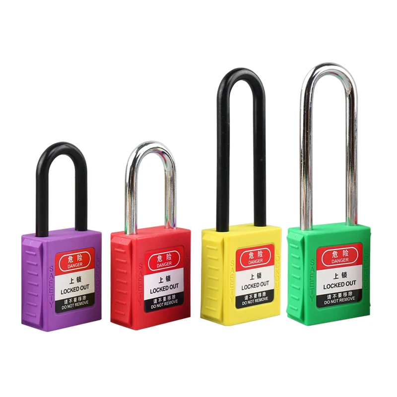 

LQUAN 38mm Shackle Height Stainless Steel Arc Shell Body ABS Safety Padlock For Ten Colors