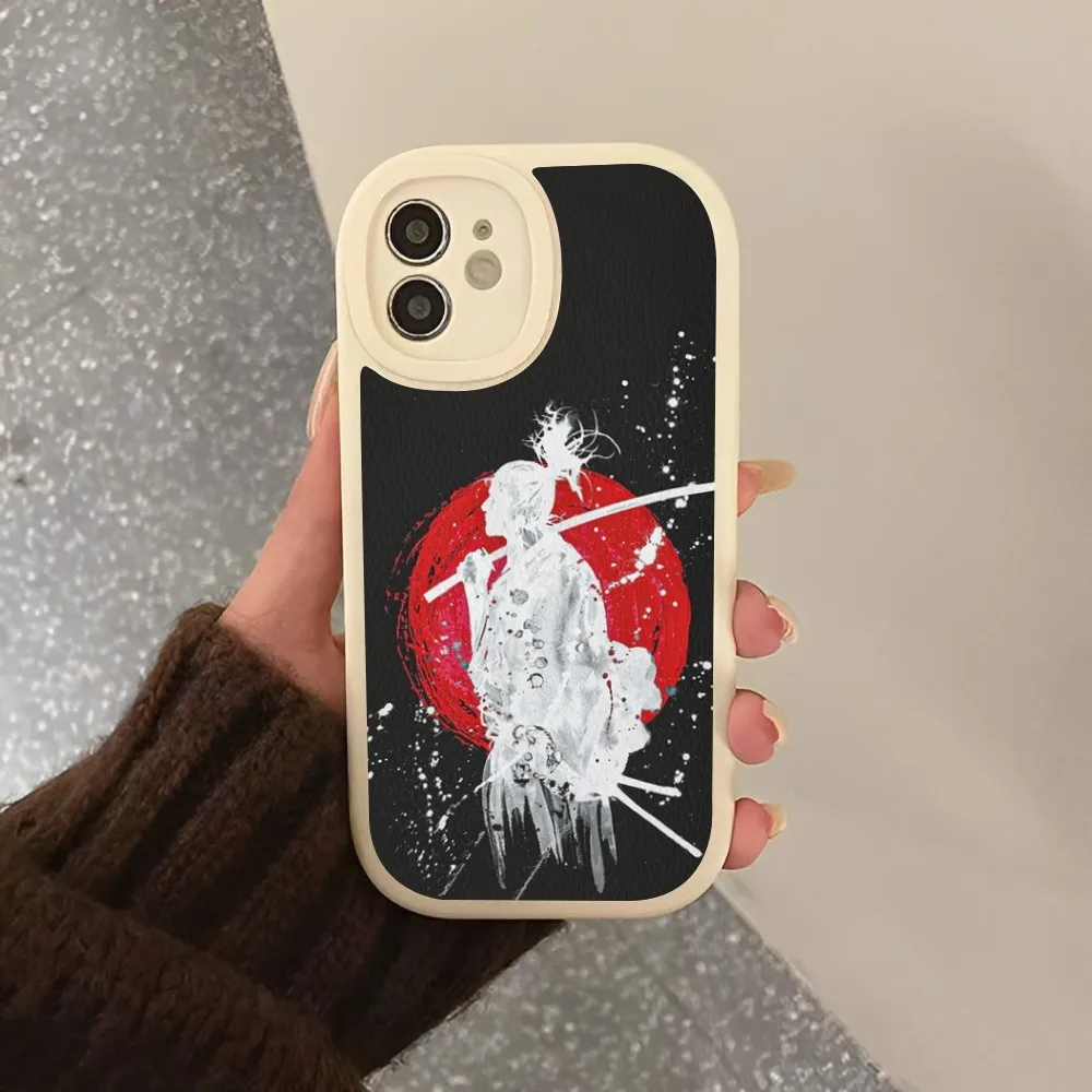 Japan Samurai Red Sun Phone Case Hard Leather For IPhone 14 13 12 Mini 11 14 Pro Max Xs X Xr 7 8 Plus 6 6s