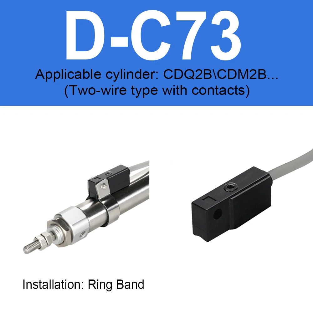 

Герконовый 2-проводной 3-проводной магнитный переключатель с датчиком освещенности/C73/3C-D-Z73L/D-A93/M9B/M9P, цилиндрический датчик