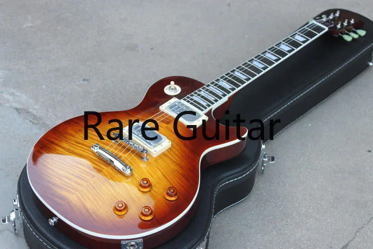 

Custom Shop 1959 VOS Tobacco SunBurst Flame Maple Top Electric Guitar Tuilp Tuners, Chrome Hardware, Chibson China Guitars