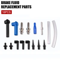 16pcsset oil pumping pipe car brake system fluid connector oil drained quick exchange tool oil filling equipment brake exchange