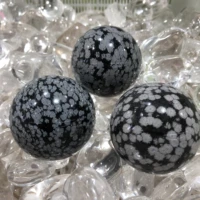 60 70mm high quality%ef%bc%81 natural stone snowflake obsidian sphere large feng shui crystal ball healing stone