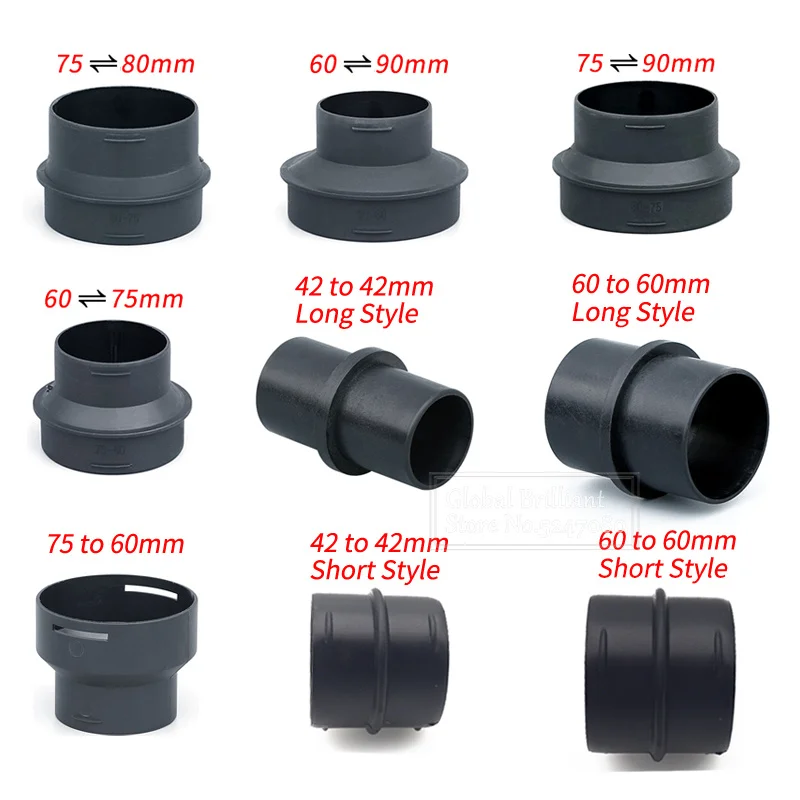 

42/60/75/90mm Car Heater Ducting Reducer Hose Tube Connector Heater Ducting Pipe Joiner Connector For Eberspacher or Webasto