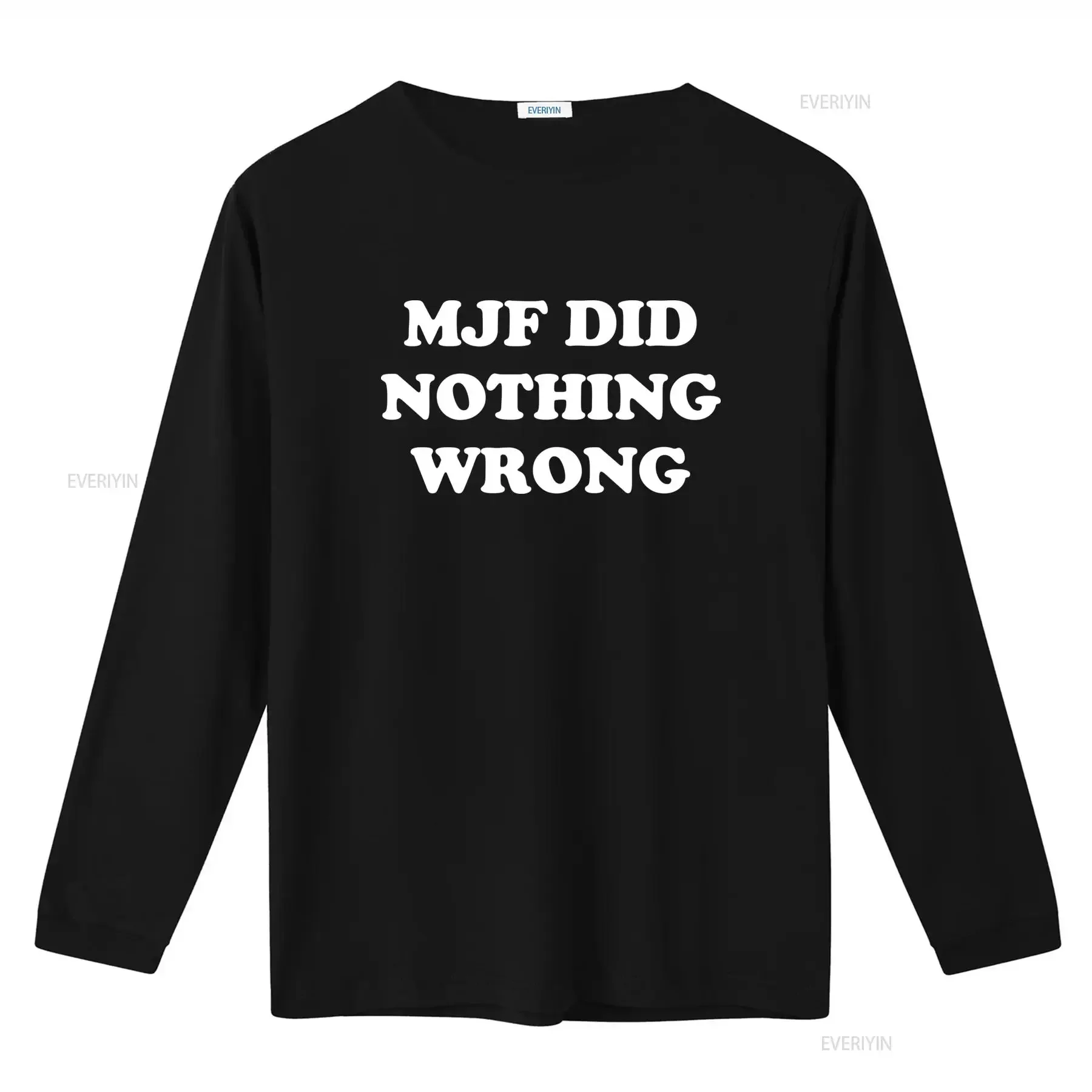 Фото Футболка Mjf Did Nothing Wrong 2025, доступна в размерах S-5XL, винтажная, с эффектом потертости, уличная мода, повседневная одежда, легкий дизайнерский стиль №2