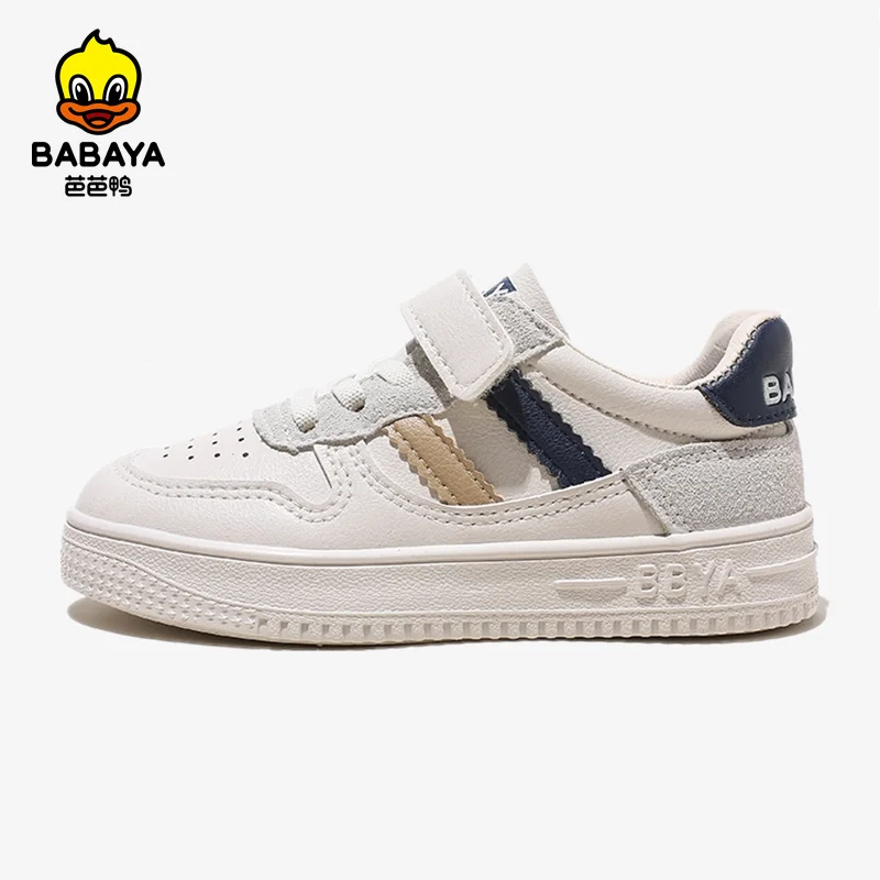 

Babaya Children's White Shoes Boys Casual Shoes Fashion Sneakers for Kids Breathable 2022 Spring New Girls Shoes