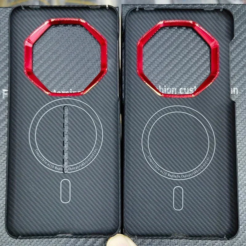 Совместим с магнитной беспроводной зарядкой Magsafe арамидный чехол из углеродной