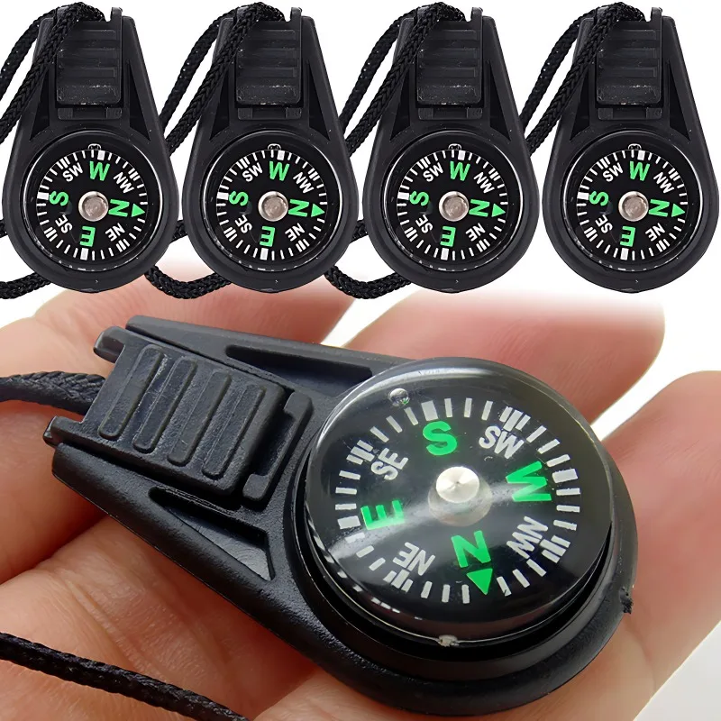 1/3 sztuk Mini kompas Camping piesze wycieczki kieszonkowy wisiorek przenośna nawigacja wspinaczka podróżny sprzęt survivalowy na świeżym