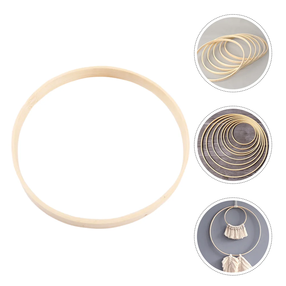 Деревянное бамбуковое кольцо-гирлянда для ловца снов кольца макраме основа круг