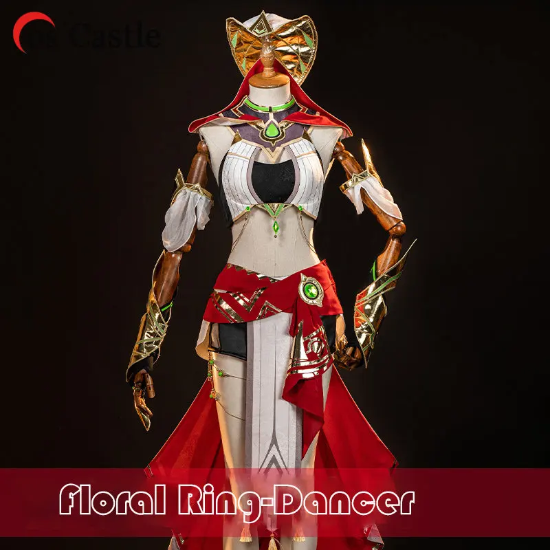 

Genshin Impact Eremite Floral Ring-Dancer Cosplay Costume Game Genshin Impact New Skin Women Dress Outfit Party Halloween Suit