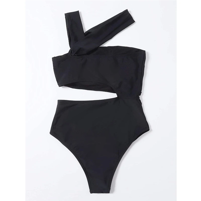 

Women's Cut Out One Piece Swimsuits Monokini One Shoulder Bathing Suits