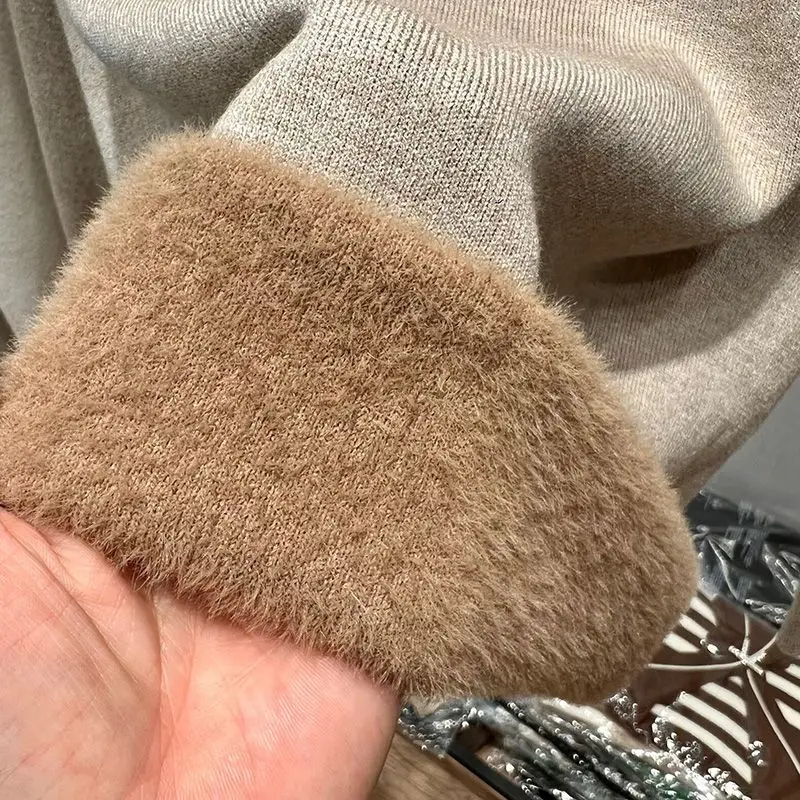 Winter Thermal Underwear for Women Fleece Lined Base Layer Top Long John Thermo T-Shirt Thermal Undershirt Bottoming Shirt