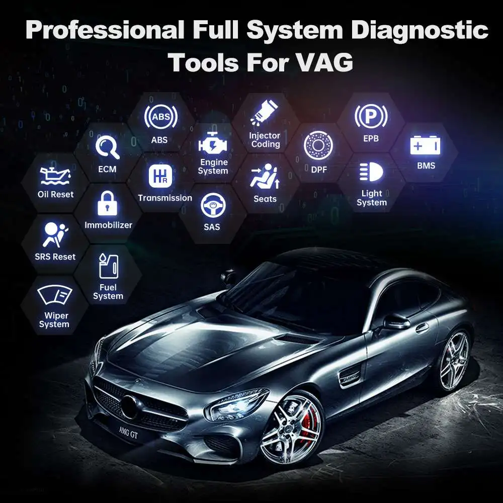 Сканер Vident V301PRO OBDII для VAG VW/Audi/Skod/SEAT/BENTLEY считыватель всех системных кодов SAS EPB DPF