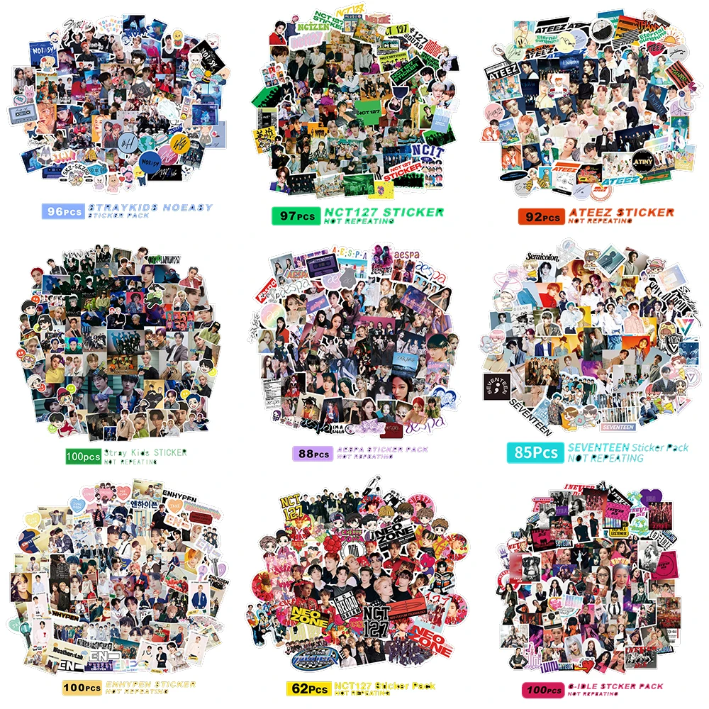 

KPOP StrayKids NCT127 AESPA ENHYPEN ATEEZ GIDLE ITZY с двумя фотографиями