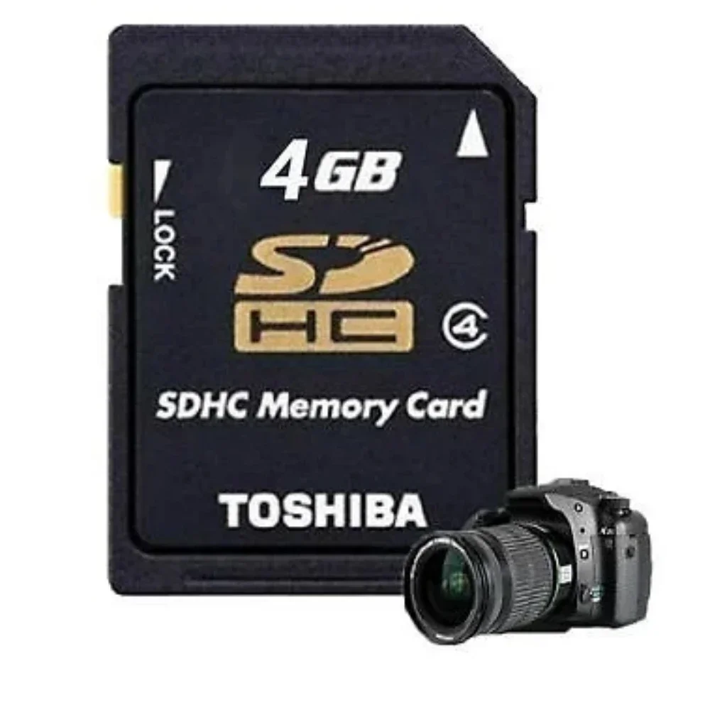 Карта памяти Toshiba SDHC 4 ГБ, класс 4, C4 P-SDHC4G4, оригинальная высокоскоростная SD-карта для цифровых камер (art.: 3920dc9bbfdf6) - 3920dc9bbfdf6