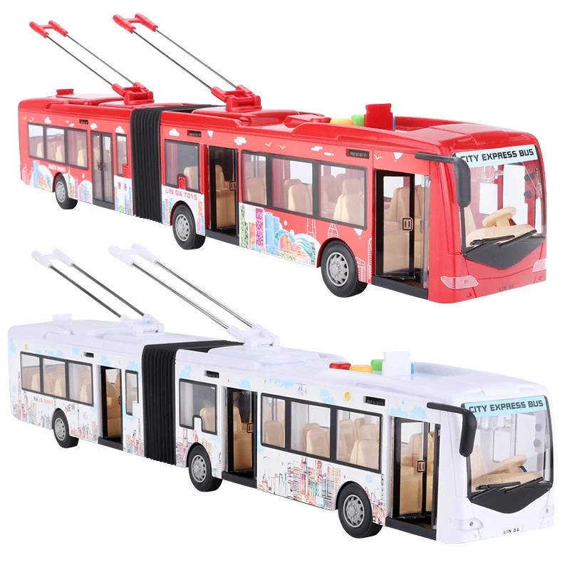 

Электронный городской автобус, городской туристический автобус, музыкальный световой автомобиль, тяговый автобус, Инерционная модель движ...
