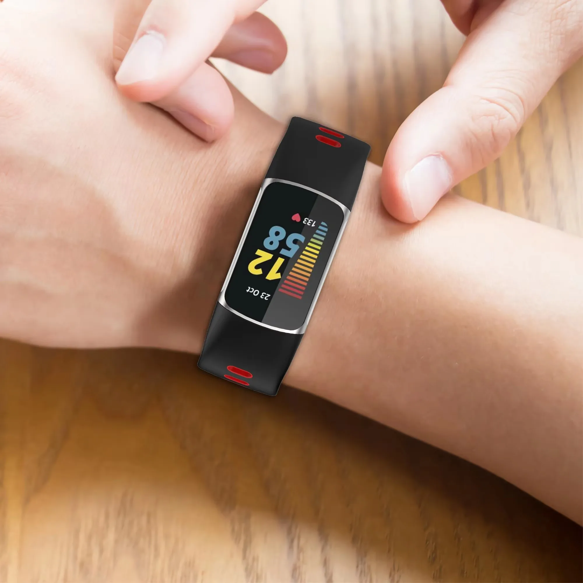 Для Fitbit Charge 5 силиконовый спортивный сменный браслет умный ремешок для часов