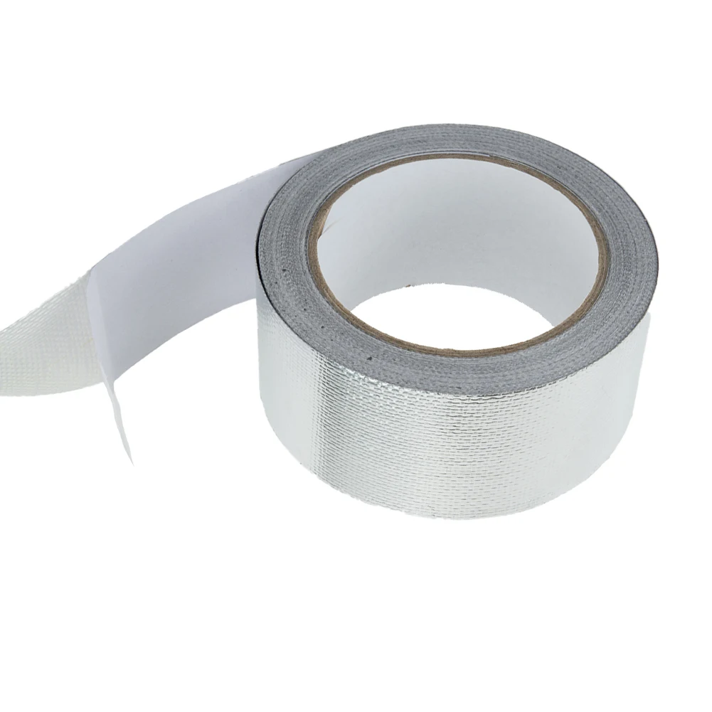 

Silver Exhaust Heat Wrap Manifold Downpipe High Temp Bandage Tape 20M*5cm Car Tape Plastic & Rubber Care Car Accessories