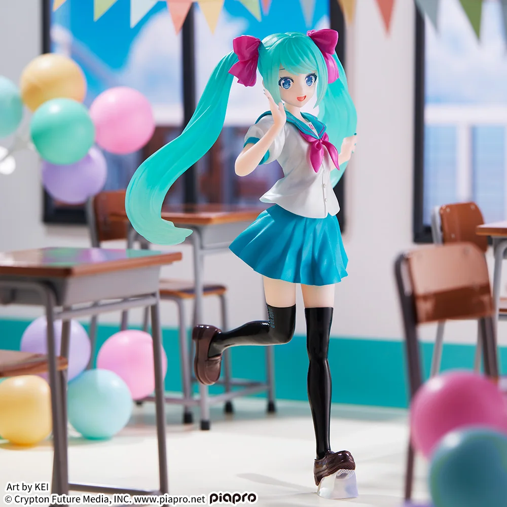 Оригинальная серия Sega Hatsune Miku Luminasta 16-я годовщина Kei Ver. 18 см фигурка модели подарок