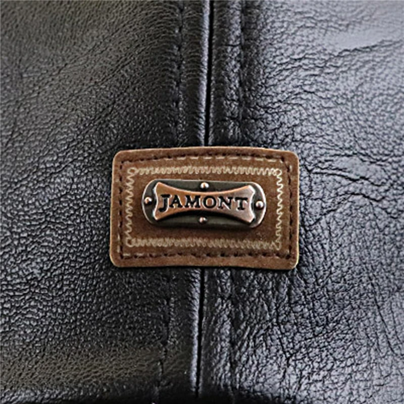 

2023 Бейсболка Повседневная модная шапка осень-зима плюс бархатная Кепка кожаная бейсболка для мужчин