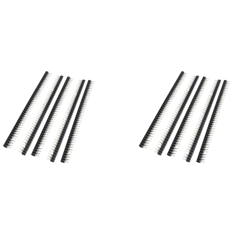 

10 Pcs 40 Pins Single Row Round Header Socket Connector Female