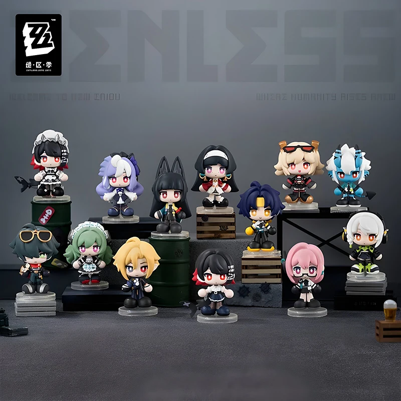 Фото Оригинальные мини-фигурки Zenless Zone Zero Tiny Agents Chibi в слепых коробках, коллекционные украшения для рабочего стола, подарок на день рождения для фанатов аниме. №2