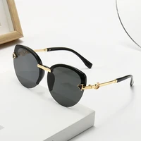 2022 fashion womens half frame sunglasses polarized brand design anti ultraviolet uv400 casual sunglasses for adultwomenmen