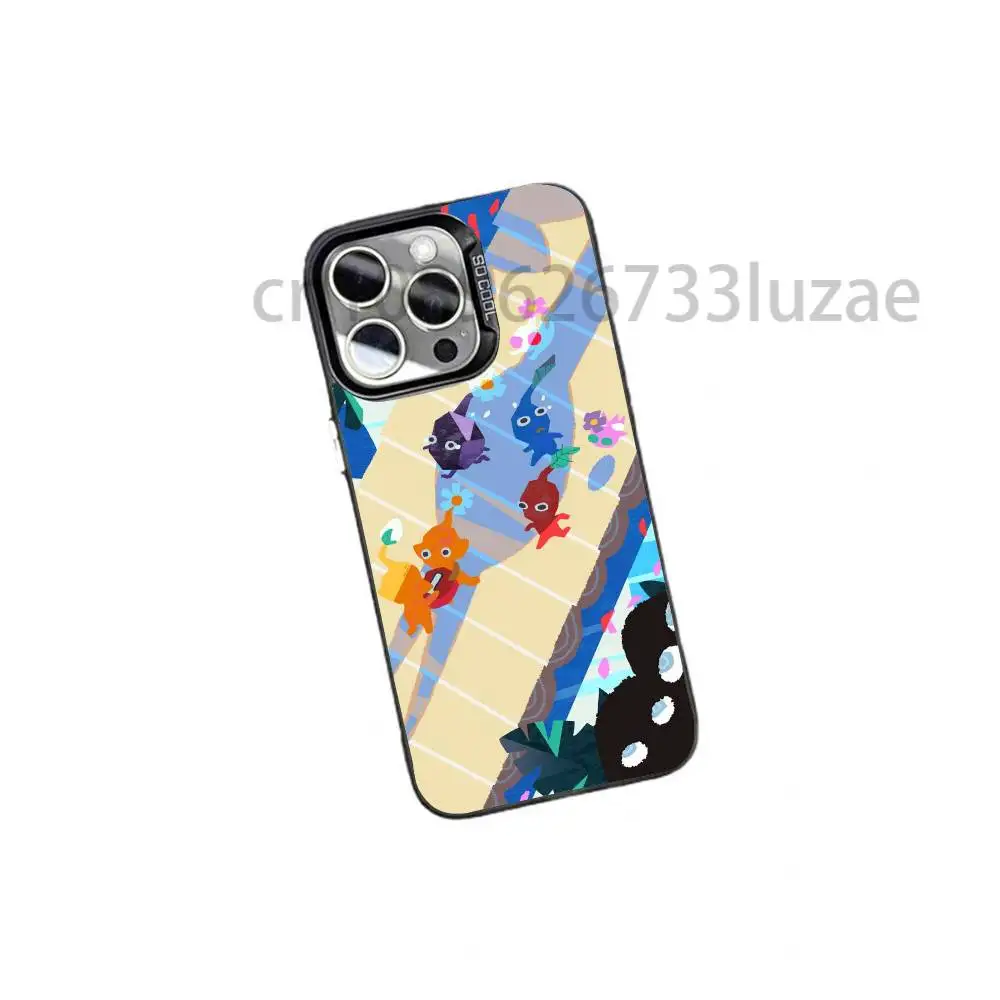 Фото Чехол для телефона P-Pikmin для iPhone 17 16e 16 15 14 13 12 11 mini ProMax Air Plus, большой, противоударный, матовый. №3