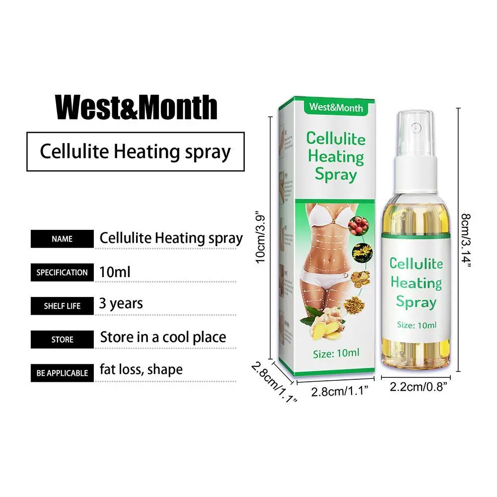 10ml Fat Burning Spray Eliminate Cellulite Skin Elasticity Break Down Massage Improve Burner Slimming Weight Loss |