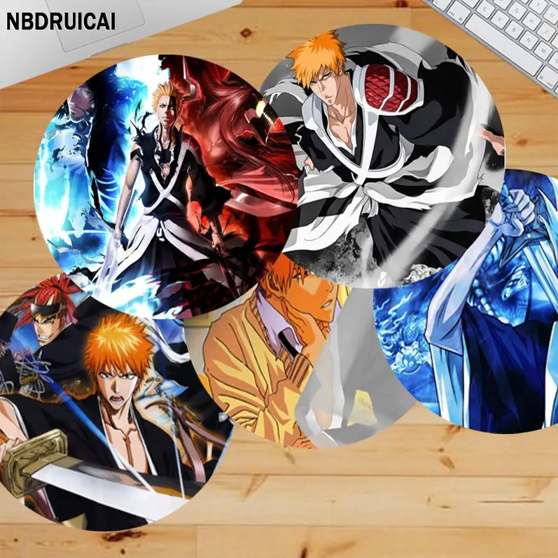 

Anime Bleach INS Tide Round Cabinet Gaming Laptop Computer Desk Mat Office Notbook Mouse Pad Mouse Mat For PC Mouse Carpet