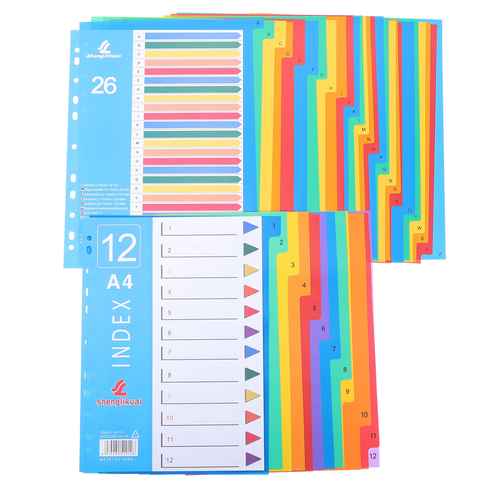 

Custom Stickers Labels File Separator Loose Leaf Notebook Plastic Indexes Dividers